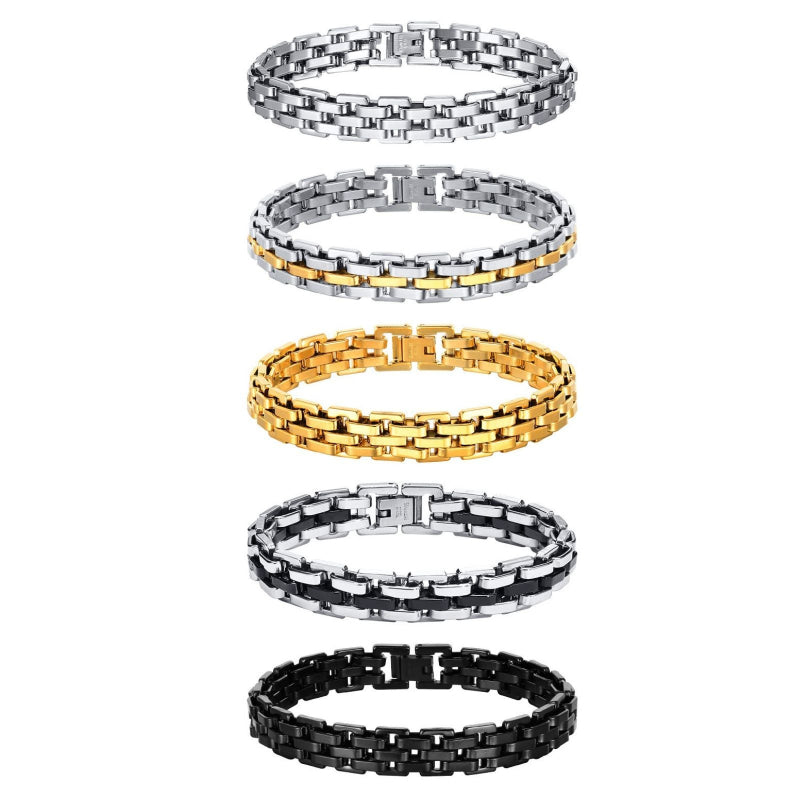Kraftigt Armband i Rostfritt Stål – Perfekt för Både Kvinnor och Män