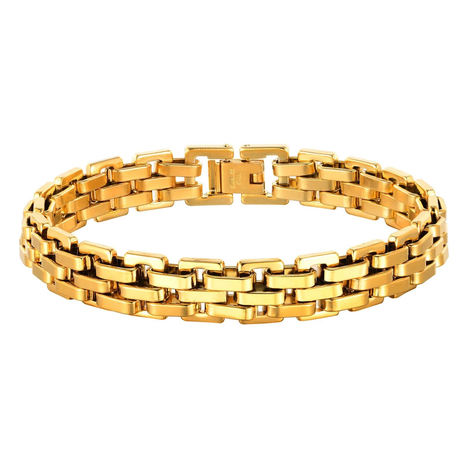 Kraftigt Armband i Rostfritt Stål – Perfekt för Både Kvinnor och Män