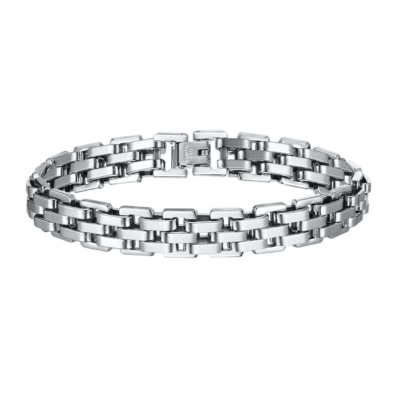 Kraftigt Armband i Rostfritt Stål – Perfekt för Både Kvinnor och Män