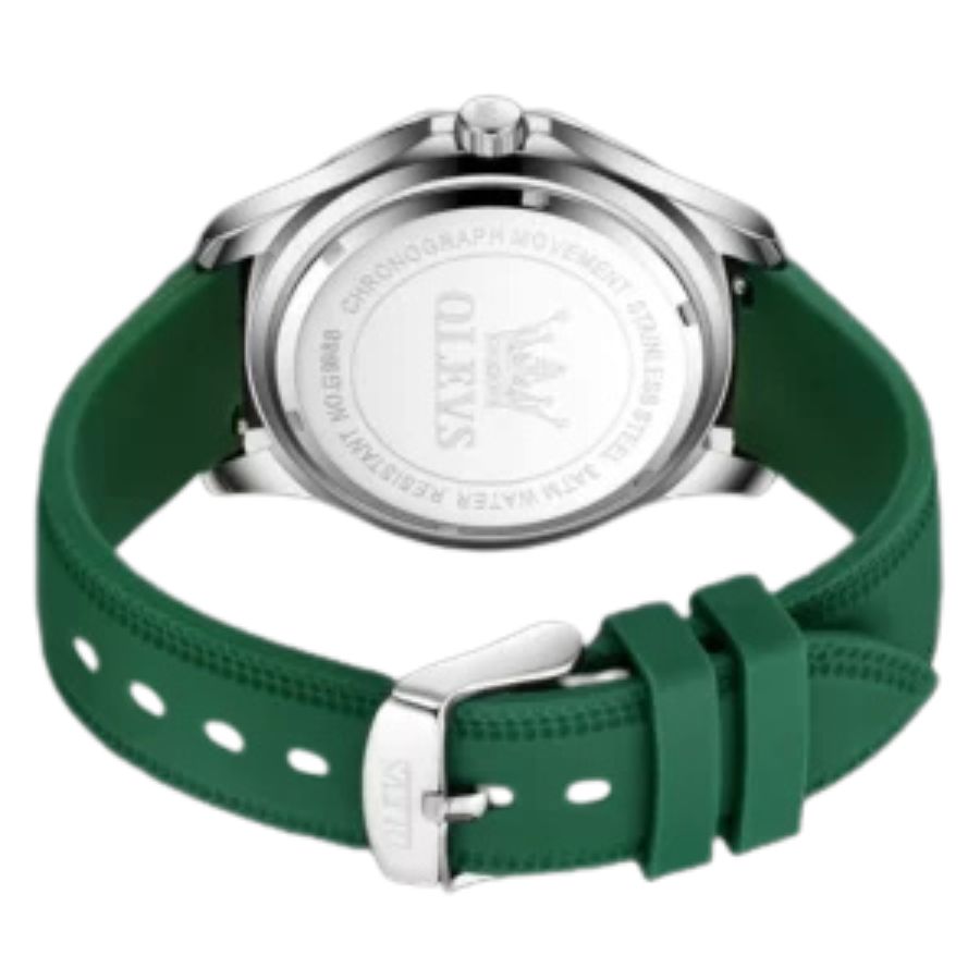 OLEVS 9988 en trendig herrkklocka, stål eller silikonarmband