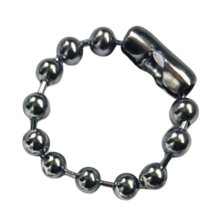 Armband i rostfritt med runda kulor med stavar emellan