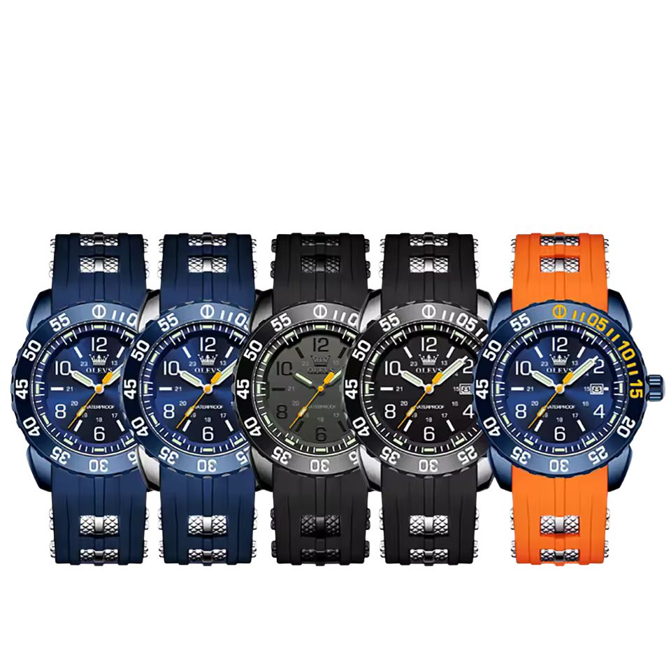 Olevs 3688 Herr Lyxig Kronografklocka