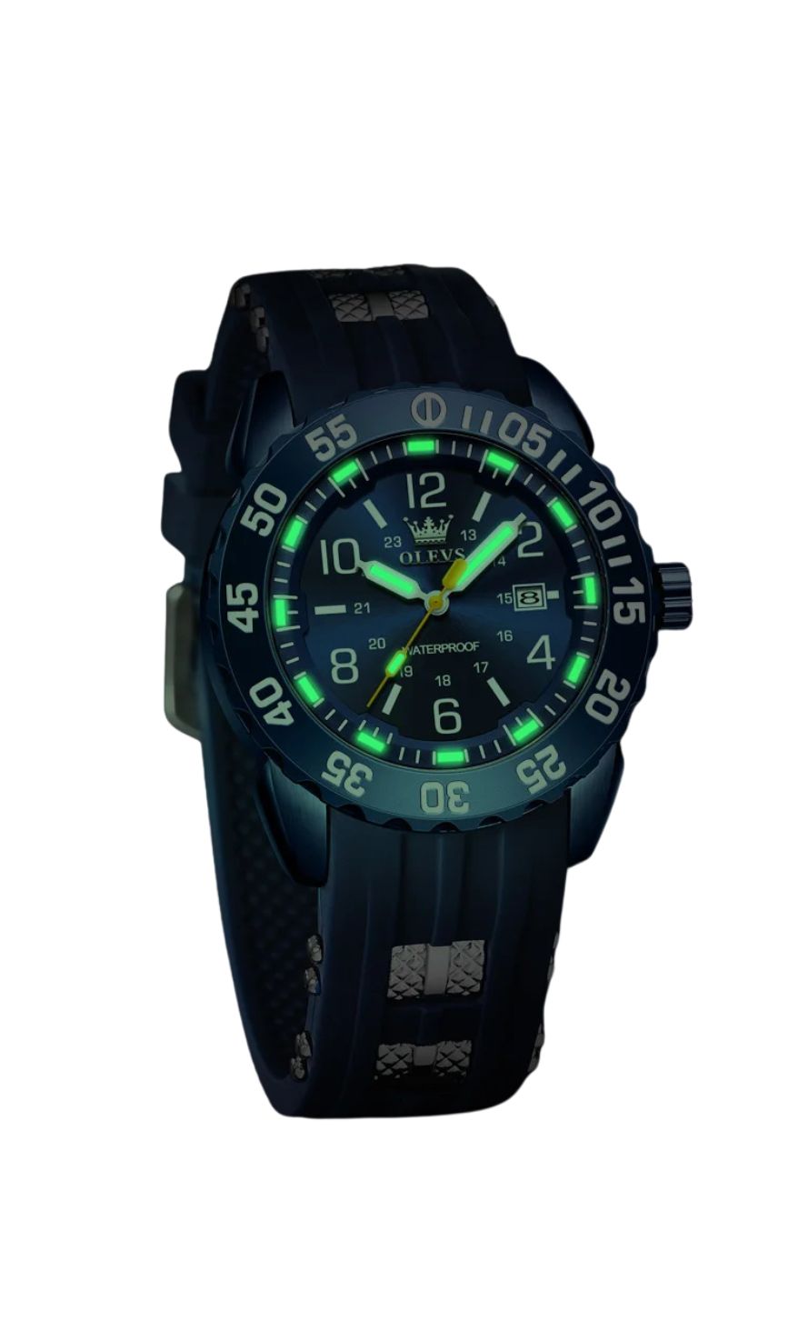 Olevs 3688 Herr Lyxig Kronografklocka