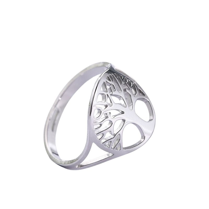 Livets Trädring, justerbar fingerring, Guldfärg, Silverfärg, Roséfärg