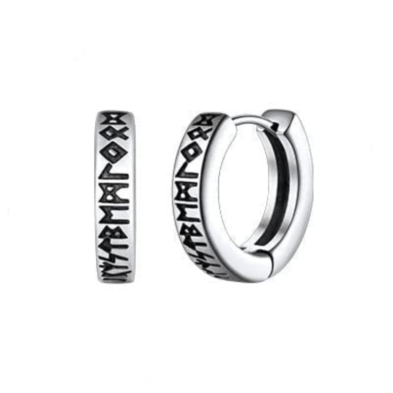 Rostfria vikingaörhängen – unisex 12 mm