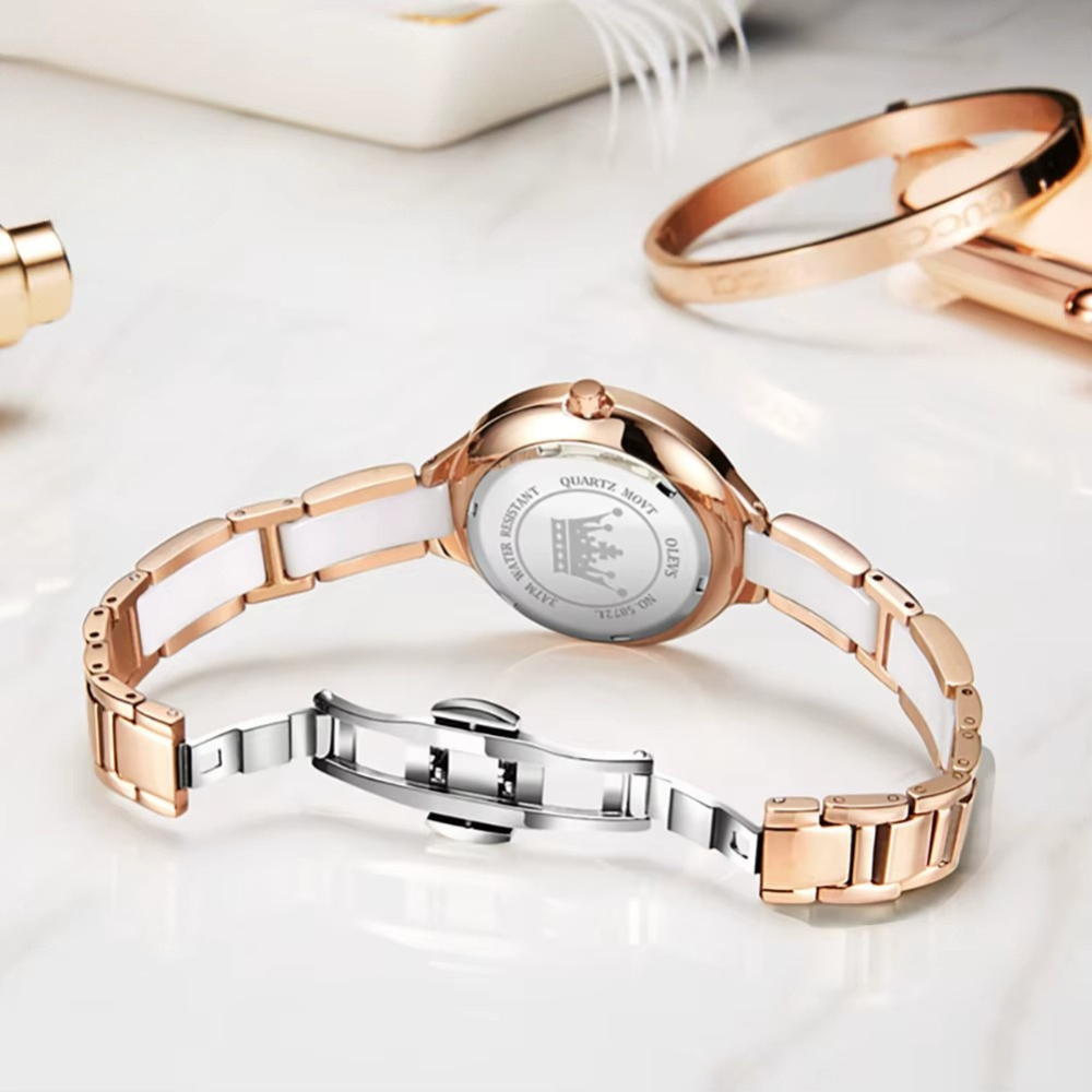 Olevs elegant damklocka - fina detaljer